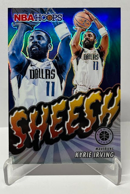 2023-24 Panini Hoops Premium Prizm SHEESH Kyrie Irving Mavericks #18