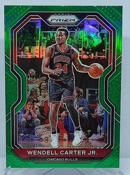 2020-21 Panini Prizm Green Prizm Wendell Carter jr Bulls