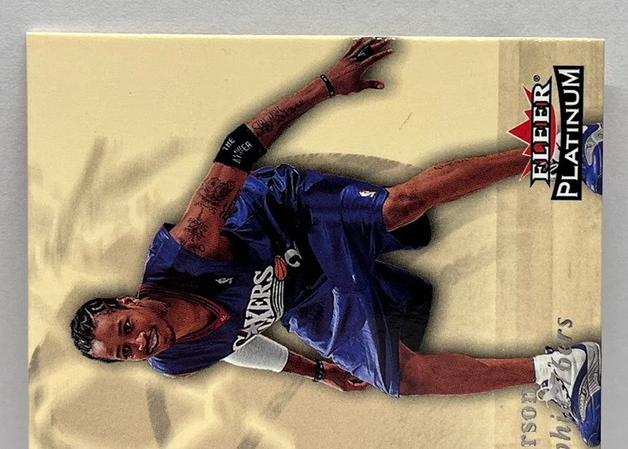 2001-02 Fleer Platinum National Patch Time Allen Iverson Philadelphia 76ers