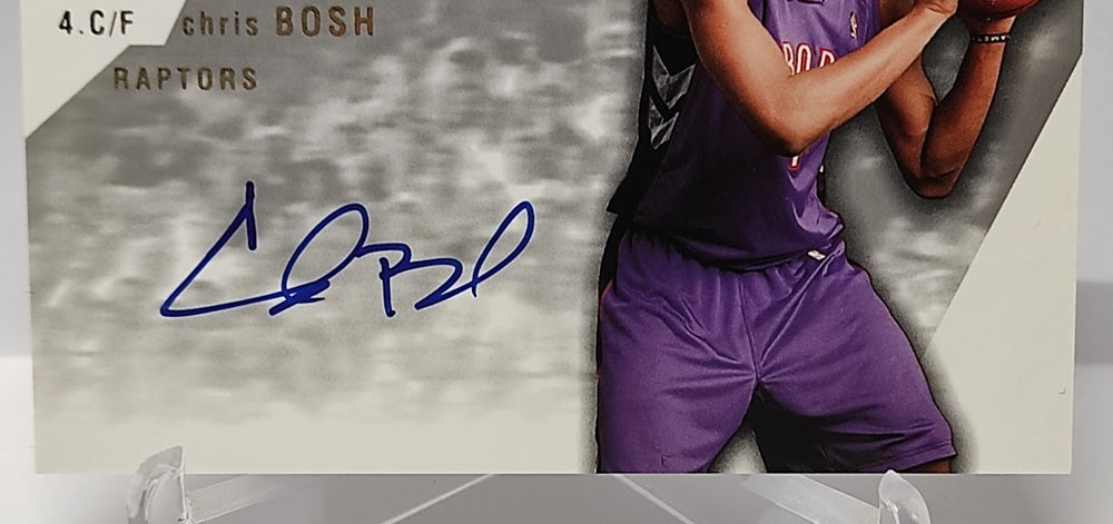 2004 Upper Deck SP Signatures on Card Chris Bosh Toronto Raptors *2