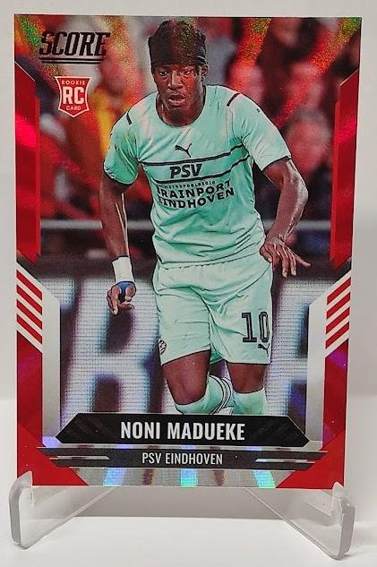 2021-22 Panini Score Red Laser RC Noni Madueke Eindhoven #200