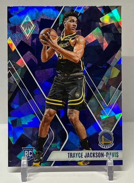 2023-24 Panini Phoenix Blue Cracked Ice RC Trayce Jackson-Davis Warriors #288