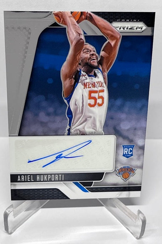 2024-25 Panini Prizm Signatures RC Ariel Hukporti New York Knicks