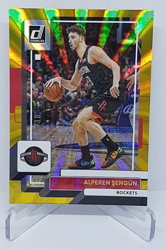 2022-23 Panini Donruss Gold Laser Alperen Sengun Rockets 04/10 #153