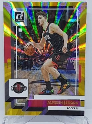 2022-23 Panini Donruss Gold Laser Alperen Sengun Rockets 04/10 #153