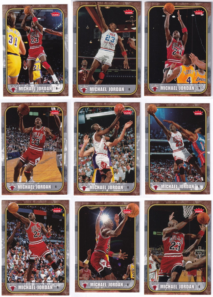 100 Card Lot 2007-08 Fleer Michael Jordan Chicago Bulls Career Set 1-100