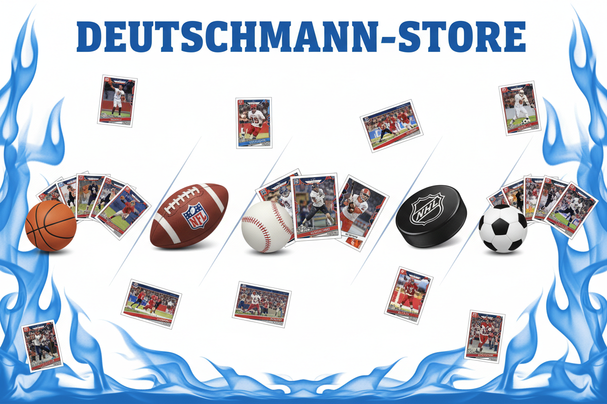 Deutschmann-Store Schaufenster mit Sammelkarten